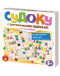 Игра настольная Судоку с деревянными фишками. Для малышей