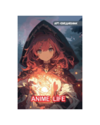 Блокнот Anime Life. Арт-ежедневник Девочка в капюшоне с магическим шаром