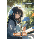 Блокнот Anime Life. Арт-ежедневник Девочка с книгой