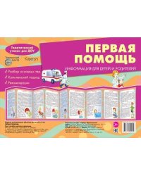 Ширмочки. Первая помощь учебно-методическое пособие для детей и родителей, разбор основных тем, комплексный подход, рекомендации 195х280 мм Шипунова В.