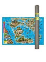 Карта ДИНОЗАВРЫ. Юрский период, 101х69 см, ЛАМ. в тубусе