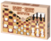 Игра настольная Шашки классические, Шашки стоклеточные, Шахматы большие
