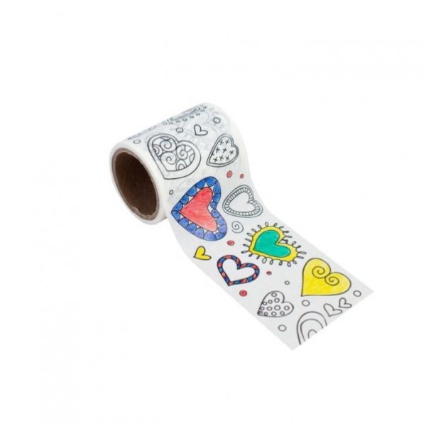 Декоративная самоклеющаяся лента из бумаги, ширина ленты 5 см, длина 4,5 м / 5*4,5*5см арт.79225