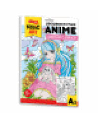 Набор для творчества. Раскраска в стиле ANIME Девочка с зайкой формат А3