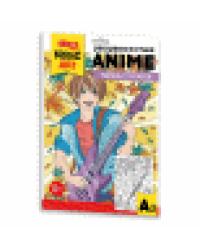 Набор для творчества. Раскраска в стиле ANIME Парень с гитарой формат А3