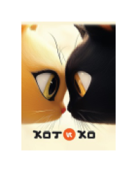 Блокнот Котико рыжий и черный котики