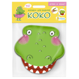 Обложка книги «Книжка для ванной. Крокодильчик Коко. 13х13,6см. ГЕОДОМ», ISBN 4660136226079