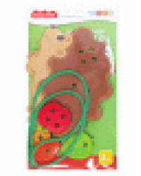 Шнуровка деревянная Ёжик Baby Toys Wood европодвес