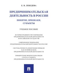 Предпринимательская деятельность в России понятие, признаки, субъекты.-М.:Проспект,2025.