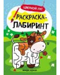 Цветной луг: книжка-раскраска дп