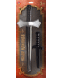 Оружие пластиковое Набор клинков черный меч с серебряной гардой