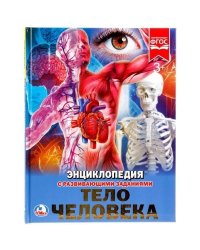 Тело человека. Энциклопедия А4 с развивающими заданиями. Тв. переплет. 48стр. Умка в кор.15шт