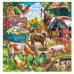 Пазл фигурный на подложке. 80 деталей. На ферме. 30х30,5 см. ГЕОДОМ