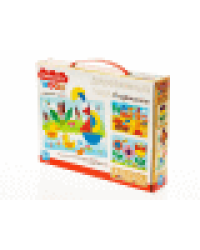 Пазл деревянный в картинках 32 эл Baby Toys 12 картинок