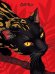 Gatto Rosso. Блокнот в клетку ДИКИЕ КОШКИ ЧЁРНАЯ КОШКА