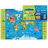 КАРТОГРАФИЯ (ГеоДом) Карта МОЙ МИР, 58х38 см, ДВУХСТОР. настольная КАПС. ЛАМ.