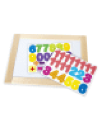 Доска двусторонняя обучающая магнитно-маркерно-меловая Веселые цифры 36,5см х 26,5см