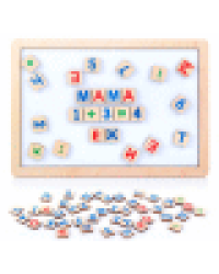 Доска деревянная магнитная Читайка, считайка русск.алф, цифры, знаки 30х21см