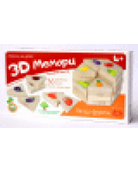 Игра деревянная 3D Мемори Овощи -фрукты
