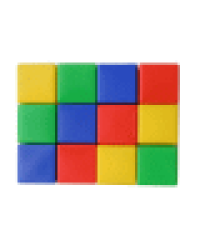 Выдувка. Набор кубиков 12 эл 8 см