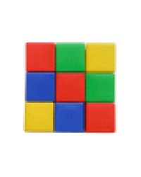 Выдувка. Набор кубиков 9 эл 8 см