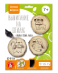 Выжигание на спилах Зайка, Песик, Киса малые