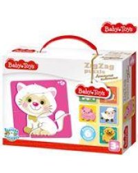 Пазлы ЗИГЗАГ Домашние животные 18 эл Baby Toys макси
