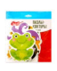 Пазлы-контуры Зверята 6 фигурок Baby Toys мягкие