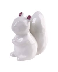 Декоративная копилка из доломитовой керамики «Белка» / 9.4*9*13.7см арт.83350