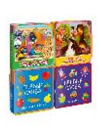 Книжка с мягкими пазлами. Подарочный набор книг для детей 7 Мои первые книжки-игрушки из четырёх книг