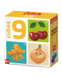 Кубики пластмассовые Веселый урожай 9 шт Baby Toys