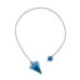 Маятник для биолокации из камня. Бирюза. комп. шнур+мешочек 3