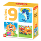 Кубики пластмассовые Глазастики 9 шт Baby Toys