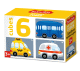 Кубики пластмассовые Городской транспорт 6 шт Baby Toys