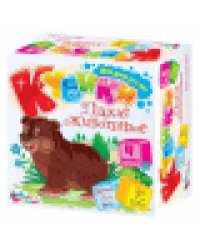 Кубики пластмассовые Дикие животные 4 шт