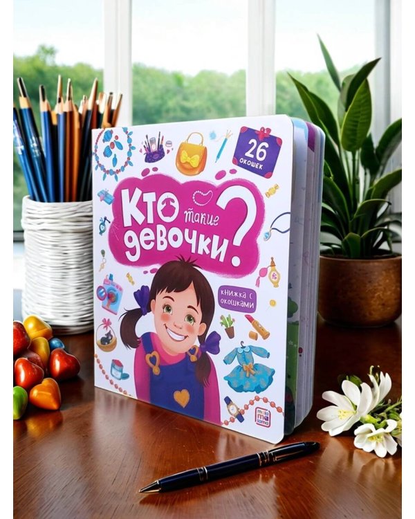 Дополнительное изображение книги «Книжка с окошками. Кто такие девочки»