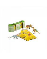 Динозавры. Набор из 8 пазлов. Игра настольно-печатная Объемные пазлы