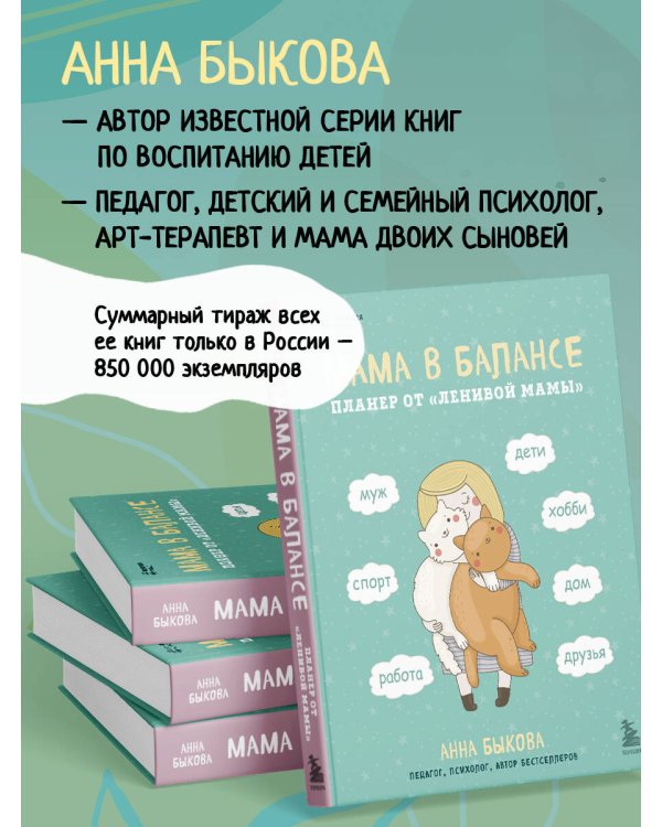 Мама в балансе. Планер от ленивой мамы новое оформление с котиком