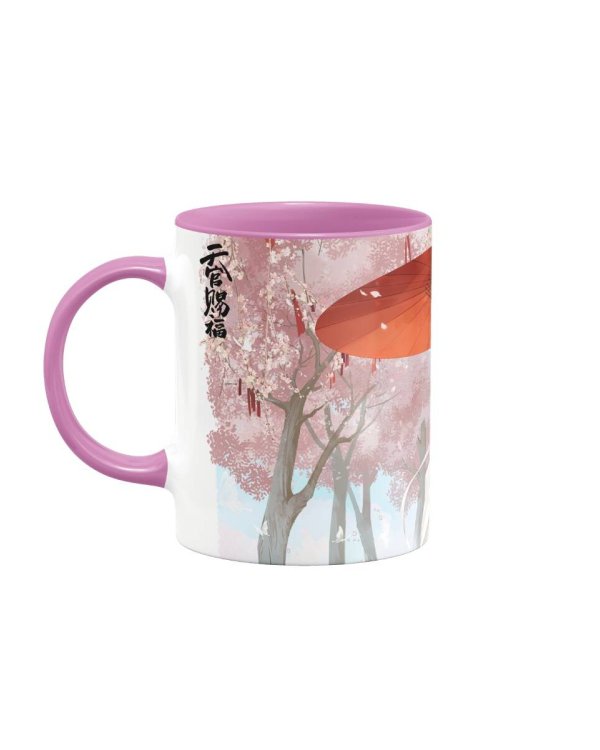 Кружка керамическая Благословение небожителей. Под зонтом. 330 мл