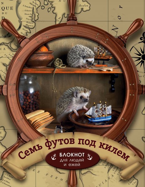 Арт-хобби. Блокноты и раскраски жедневник Семь футов под килем Блокнот для деловых людей и ежей 162х210мм, твердая обложка, 208 стр., выб.лак