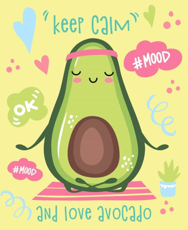 Блокнот позитивного настроения. AVOCADO MOOD