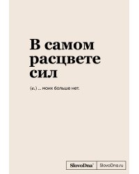 Блокнот SlovoDna. В самом расцвете сил формат А5, 128 стр., С НОВЫМ КОНТЕНТОМ