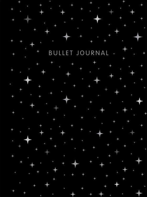 Блокнот в точку: Bullet Journal ночное небо, 160 c., с наклейками