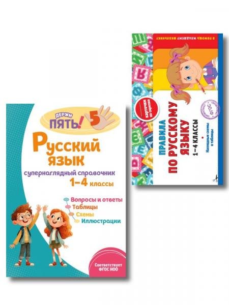 Комплект Все правила по русскому языку. 14 классы