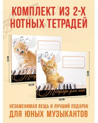 Комплект : тетради для нот