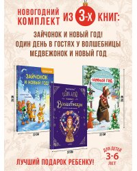 Комплект из 3-х книг: Весёлый Новый год с зайчонком и медвежонком