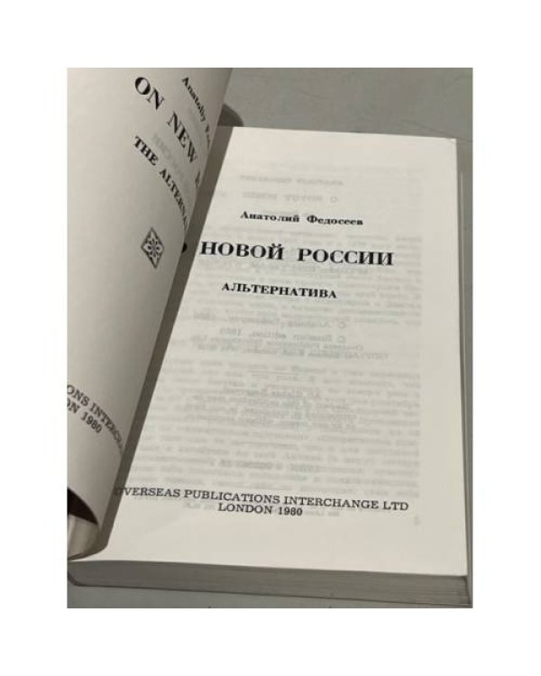 Дополнительное изображение книги « О новой России: Альтернатива»