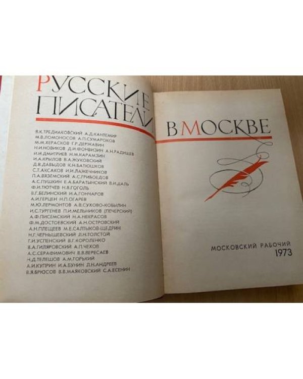 Русские писатели в Москве