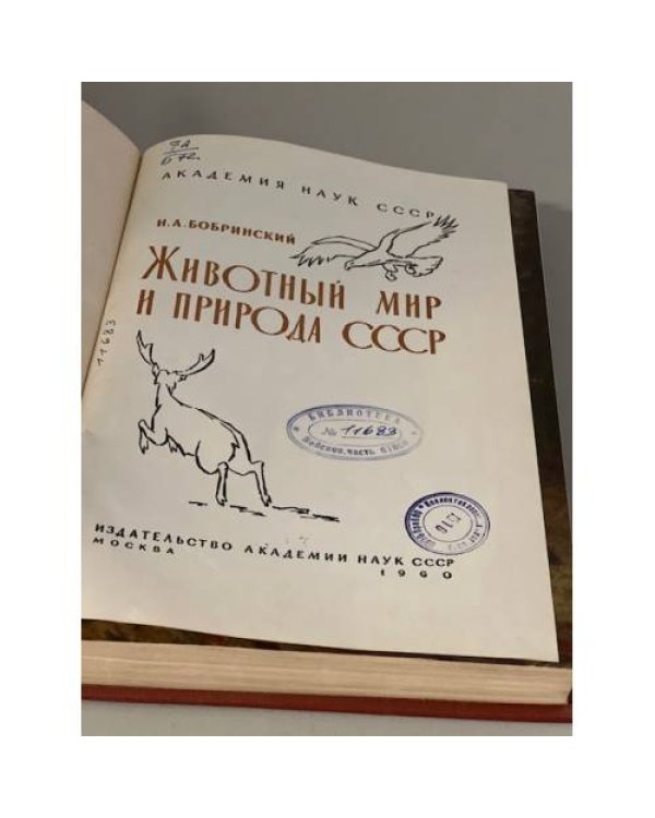 Дополнительное изображение книги «Животный мир и природа СССР»