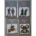Обложка книги «Русская армия 1812 года. Выпуск 1-4 (каждый - набор из 32 открыток) (L)» — Художник и автор аннотаций О.К. Пархаев.